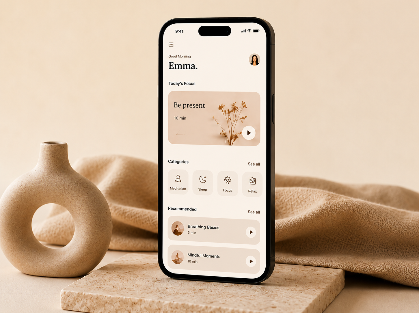 Sample of a mobile/iPhone with an app.